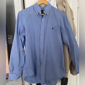 Ralph Lauren button shirt blue M